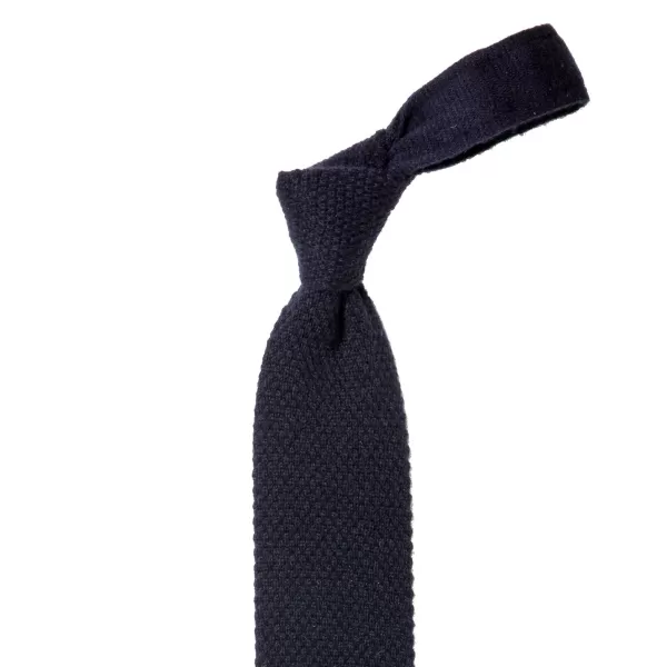 Petronius X Mj: Knitted Tie "Crochet" Made Of Pure Cashmere