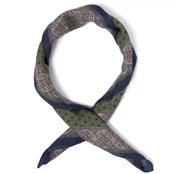 Manifatture Rosi Rosi Collection X Mj: Cotton And Silk "Polka Dot Neck-Square" Scarf