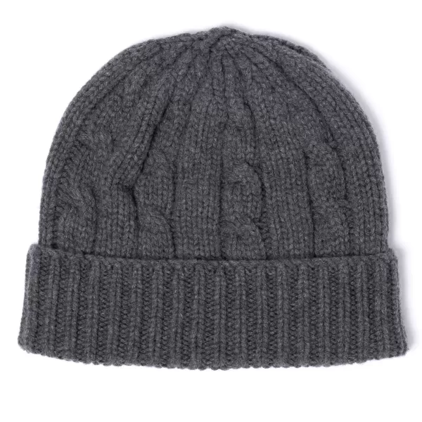 Manifatture Rosi Rosi Collection X Mj: Knitted Hat "Cable Beanie" In Pure Cashmere