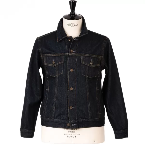 Tellason X Michael Jondral: "Golden Gate" Denim Jacket In Pure Cotton